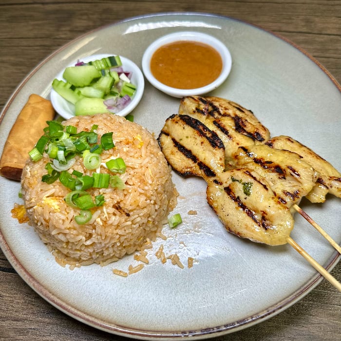 Lunch-Sa-te  (Chicken Or Beef).